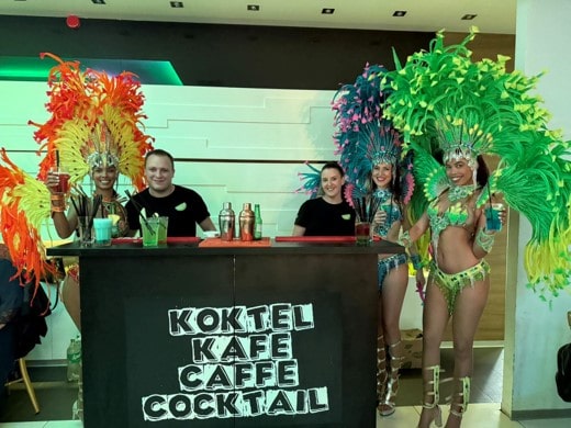 Four Carnival Dancers